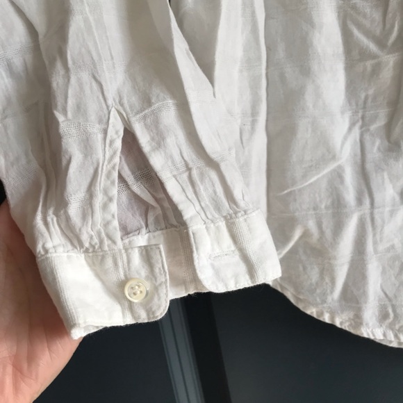 J Crew white peasant top - Picture 4 of 6